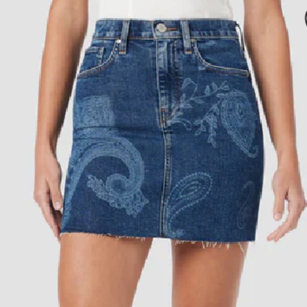 NWT Hudson Jeans Viper Paisley Mini Skirt